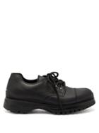 Matchesfashion.com Prada - Brixxen Leather Shoes - Mens - Black