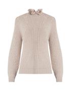 Rebecca Taylor Ruffled-neck Wool-blend Sweater