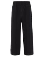 Homme Pliss Issey Miyake - Technical-pleated Wide-leg Trousers - Mens - Black