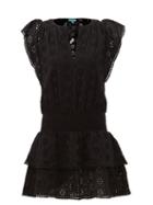 Melissa Odabash - Keri Broderie-anglaise Cotton Mini Dress - Womens - Black