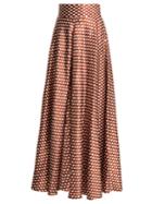 Diane Von Furstenberg Baker Polka-dot Silk Skirt