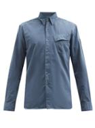 Matchesfashion.com Belstaff - Pitch Cotton-twill Shirt - Mens - Blue