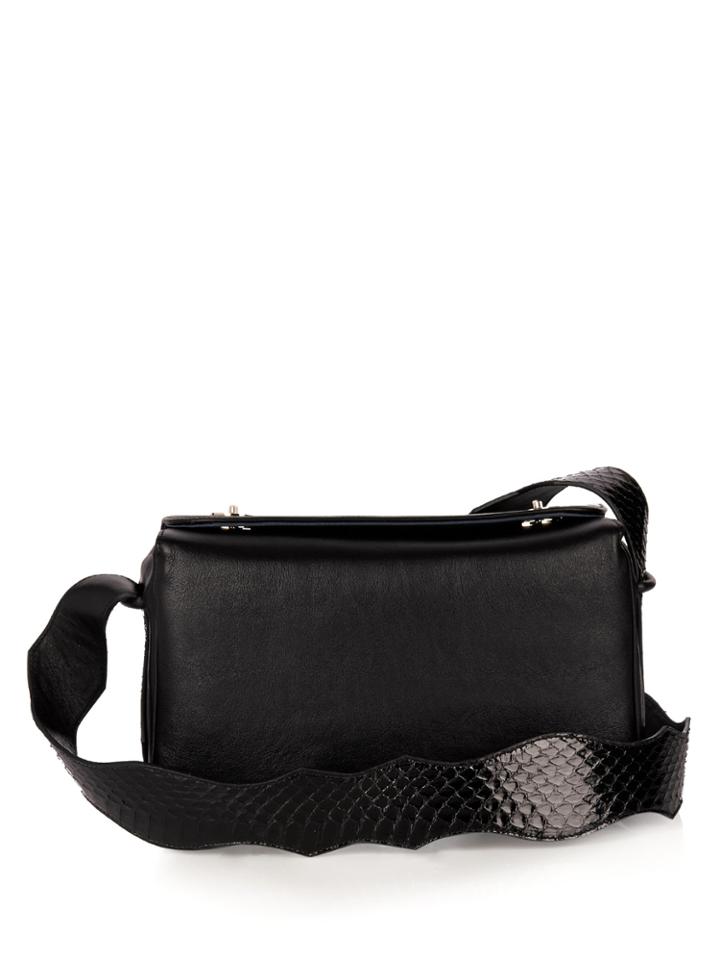 F.e.v. By Francesca E. Versace Time Square Leather Cross-body Bag