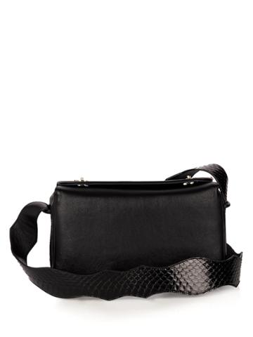 F.e.v. By Francesca E. Versace Time Square Leather Cross-body Bag