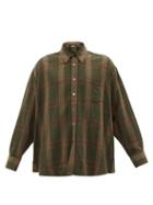 Our Legacy - Borrowed Bd Checked Shirt - Mens - Green
