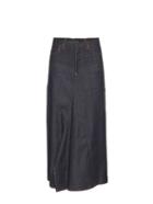 Y's By Yohji Yamamoto A-line Denim Maxi Skirt
