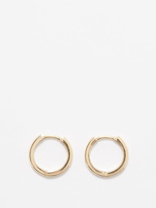 Mateo - 14kt Gold Huggie Hoop Earrings - Womens - Yellow Gold