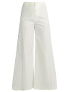 Isabel Marant Spanel Wide-leg Cotton-blend Trousers