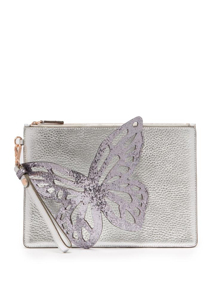 Sophia Webster Flossy Butterfly Leather Clutch