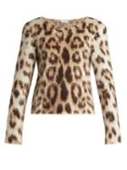 Loewe Leopard-print Mohair Sweater
