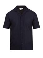 Sunspel Short-sleeved Cotton-piqu Shirt
