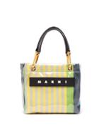 Matchesfashion.com Marni - Striped Leather Trimmed Pvc Tote - Womens - Pink Multi