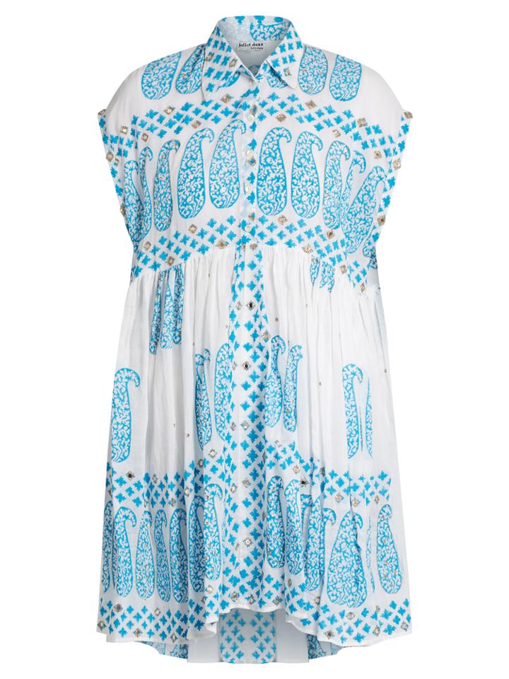 Juliet Dunn Paisley-print Cotton Cover-up