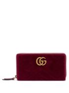 Gucci Gg Marmont Quilted-velvet Wallet