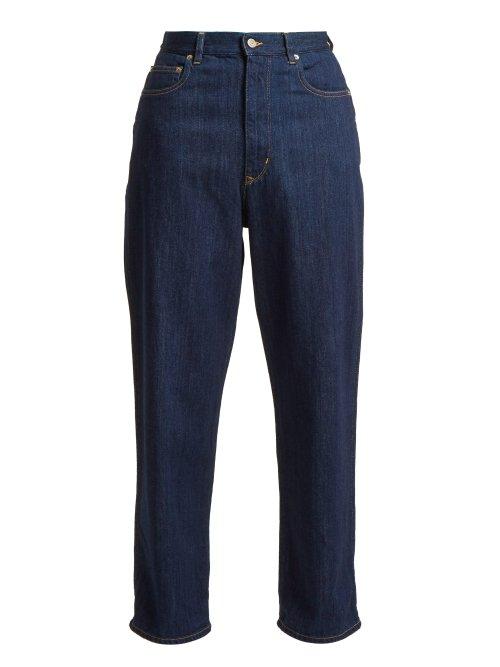 Matchesfashion.com Golden Goose Deluxe Brand - Kim High Rise Straight Leg Jeans - Womens - Indigo