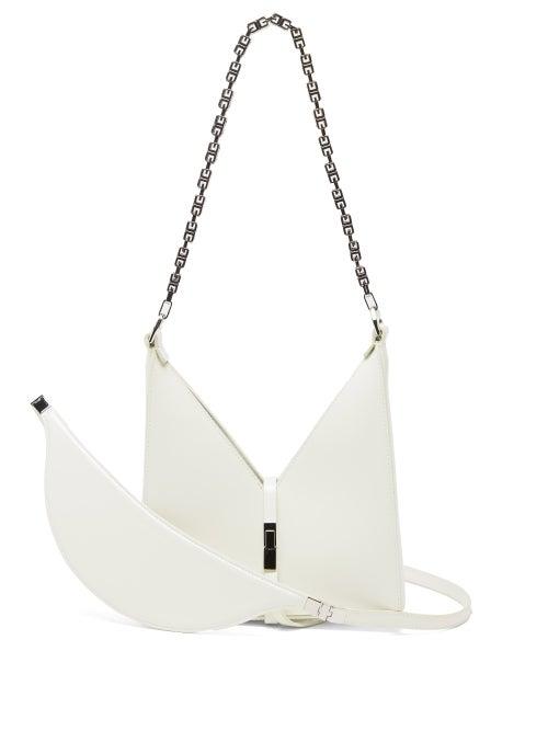 Ladies Bags Givenchy - Cut-out Mini Leather Cross-body Bag - Womens - White