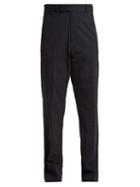 Matchesfashion.com Martine Rose - High Rise Straight Leg Panelled Trousers - Womens - Navy