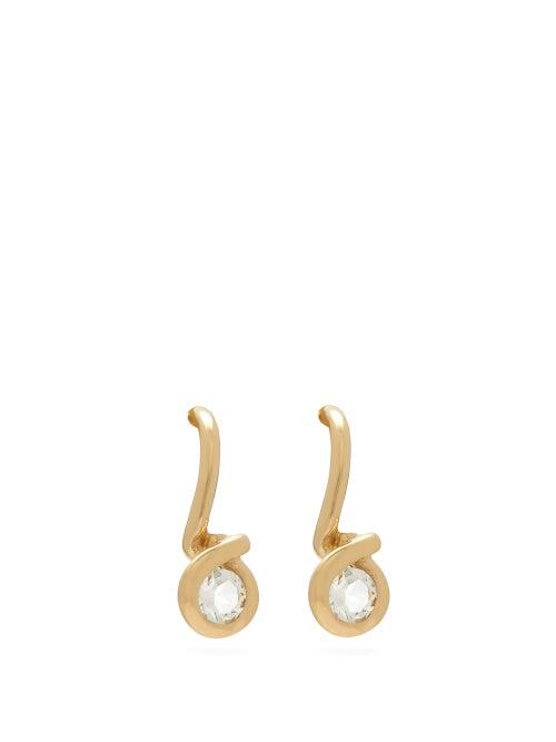 Matchesfashion.com Completedworks - Clear Quartz & Gold Vermeil Drop Earrings - Womens - Gold