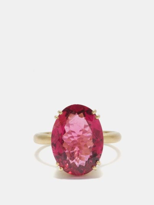 Irene Neuwirth - Gemmy Gem Rubellite & 18kt Gold Ring - Womens - Gold Multi