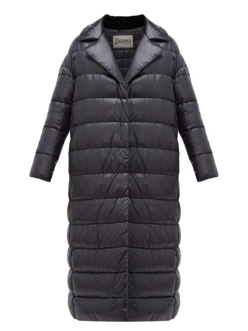 Matchesfashion.com Herno - Layered Quilted Down Jacket - Womens - Black