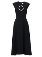 Matchesfashion.com Christopher Kane - Crystal-embellished Cut-out Midi Dress - Womens - Black