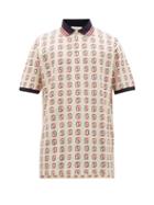 Matchesfashion.com Gucci - Gg Print Cotton Piqu Polo Shirt - Mens - White Multi