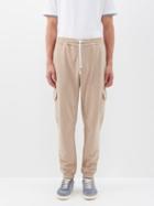 Brunello Cucinelli - Cotton-jersey Cargo Track Pants - Mens - Beige