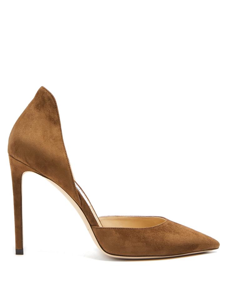 Jimmy Choo Liz 100 Suede Pumps