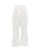 Matchesfashion.com Zimmermann - Super Eight High-rise Lace Trousers - Womens - Ivory