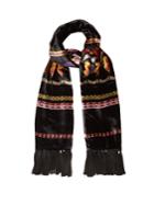 Etro Aztec-print Velvet And Silk Scarf