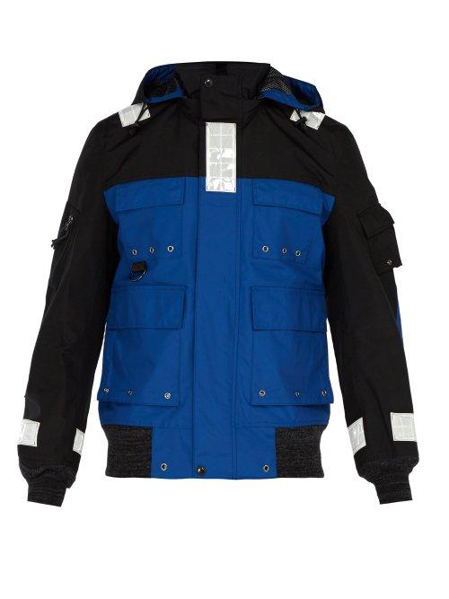 Matchesfashion.com Junya Watanabe - Reflective Nylon Jacket - Mens - Blue