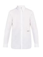 Matchesfashion.com Calvin Klein 205w39nyc - Logo Embroidered Cotton Poplin Shirt - Mens - White