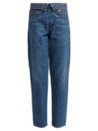 Jean Atelier Flip Fold-over Embroidered Jeans