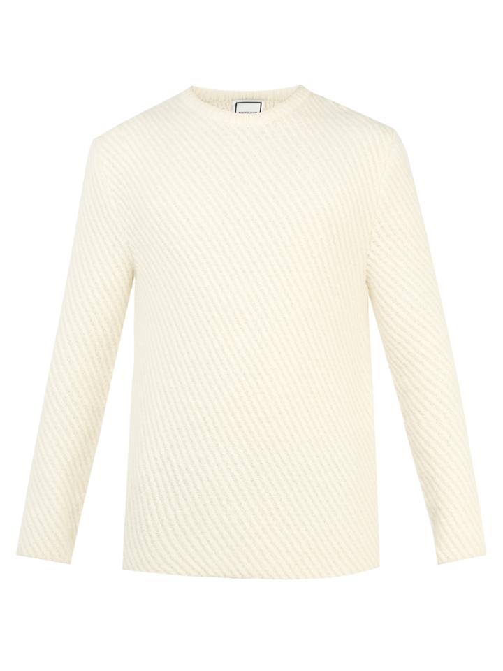 Wooyoungmi Crew-neck Alpaca-blend Knit Sweater