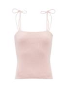 Extreme Cashmere - No. 141 Dear Tie-strap Stretch-cashmere Tank Top - Womens - Light Pink