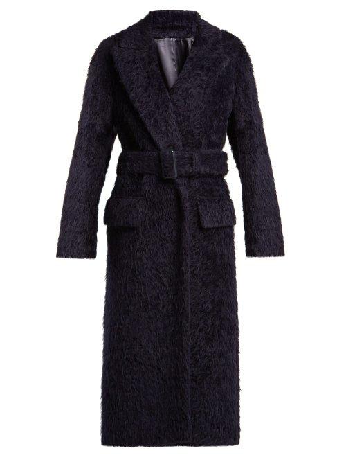 Matchesfashion.com Joseph - Paddington Belted Alpaca Blend Coat - Womens - Navy