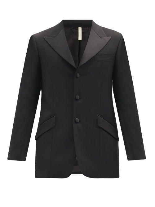 Matchesfashion.com Sunflower - Peak-lapel Single-breasted Twill Jacket - Mens - Black