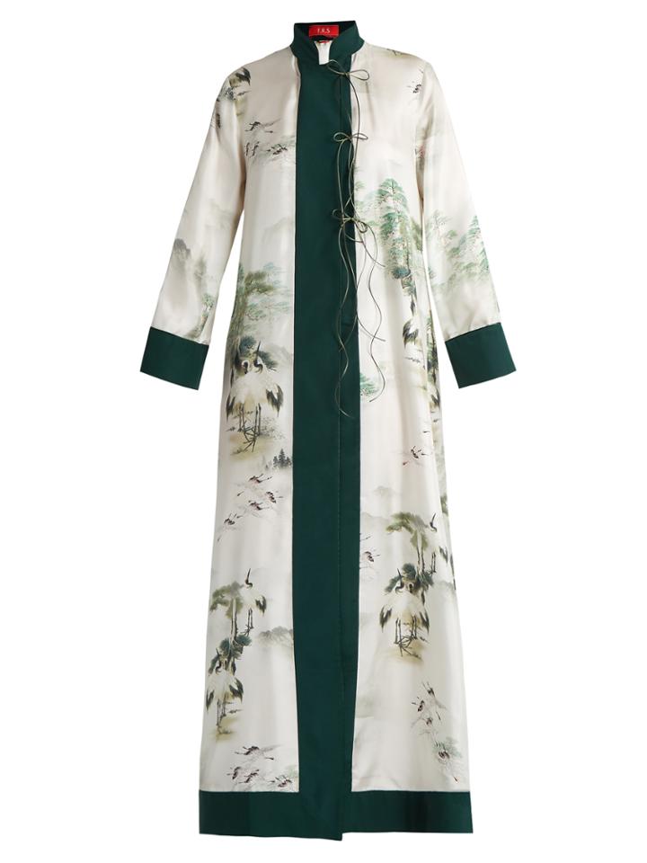 F.r.s - For Restless Sleepers Euribia Japanese-print Silk Kimono