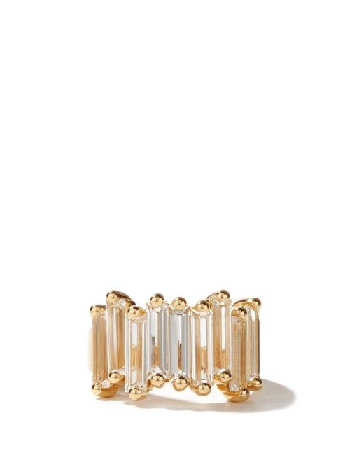Matchesfashion.com Suzanne Kalan - Topaz & 14kt Gold Ring - Womens - Yellow Gold