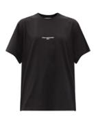 Matchesfashion.com Stella Mccartney - Logo-print Organic-cotton T-shirt - Womens - Black
