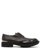 Matchesfashion.com Alexander Mcqueen - Tread Sole Leather Derby Shoes - Mens - Black