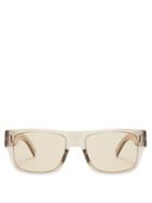 Matchesfashion.com Dior Homme Sunglasses - Fraction 4 Square Frame Acetate Sunglasses - Mens - Clear