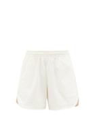 Matchesfashion.com Vaara - Teller Wide-leg Cotton-jersey Running Shorts - Womens - White
