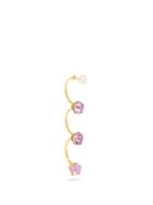 Matchesfashion.com Delfina Delettrez - Amethyst & Yellow Gold Single Earring - Womens - Purple