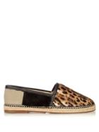 Dolce & Gabbana Leopard-print Calf-hair Espadrilles