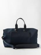 Troubadour - Weekender Leather-trim Recycled-fibre Holdall - Mens - Navy