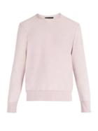 Matchesfashion.com Rag & Bone - Anderson Crew Neck Cotton Sweater - Mens - Purple