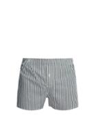 Matchesfashion.com Hamilton And Hare - Striped Cotton Boxer Shorts - Mens - Green