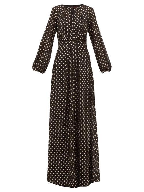 Matchesfashion.com Max Mara Studio - Lidia Dress - Womens - Black Multi