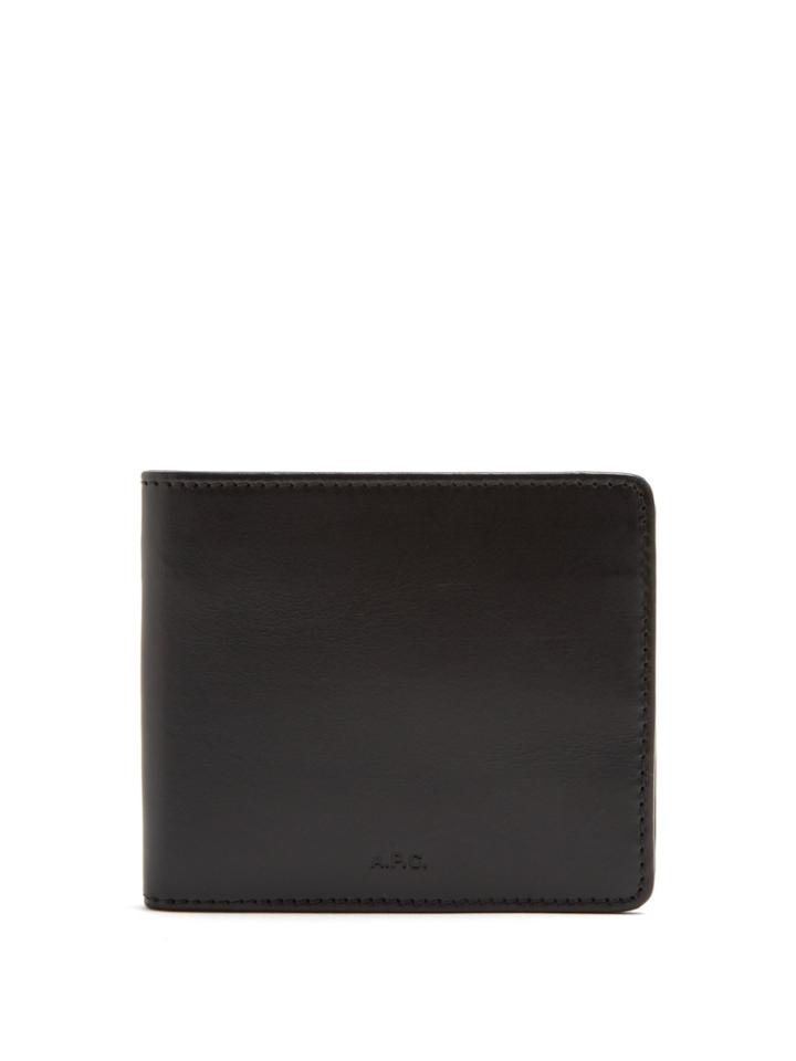 A.p.c. Aly Logo-debossed Bi-fold Leather Wallet